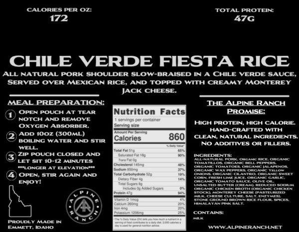 Chile Verde Fiesta Rice
